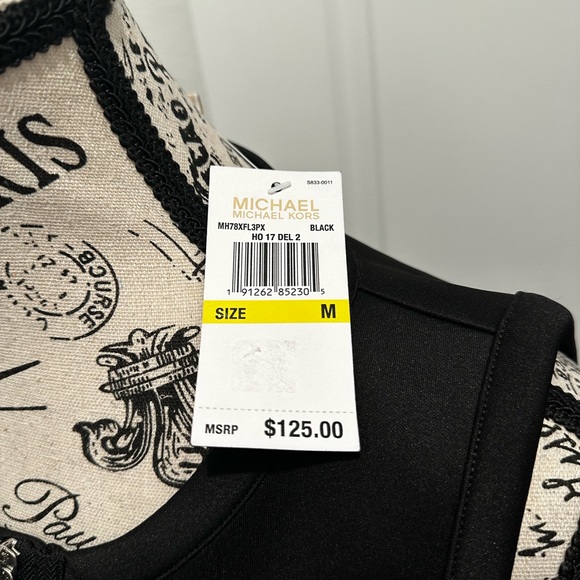 Michael Kors Sleeveless Black Dress NWT! Size medium - Picture 5 of 8